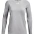 UA Team Tech LS T-Shirt Gray Ladies